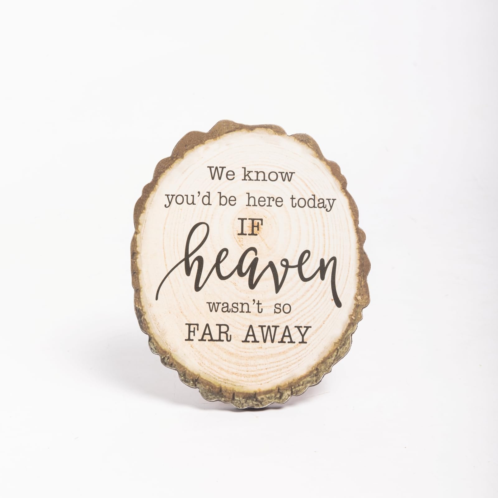 GENMOUS Memorial Table Sign for Wedding, We Know You Would Be Here Today If Heaven Wasn't So Far Away Wedding Sign, Wooden Wedding Decor Loving Memory Sign for Ceremony and Reception (Retro Style)