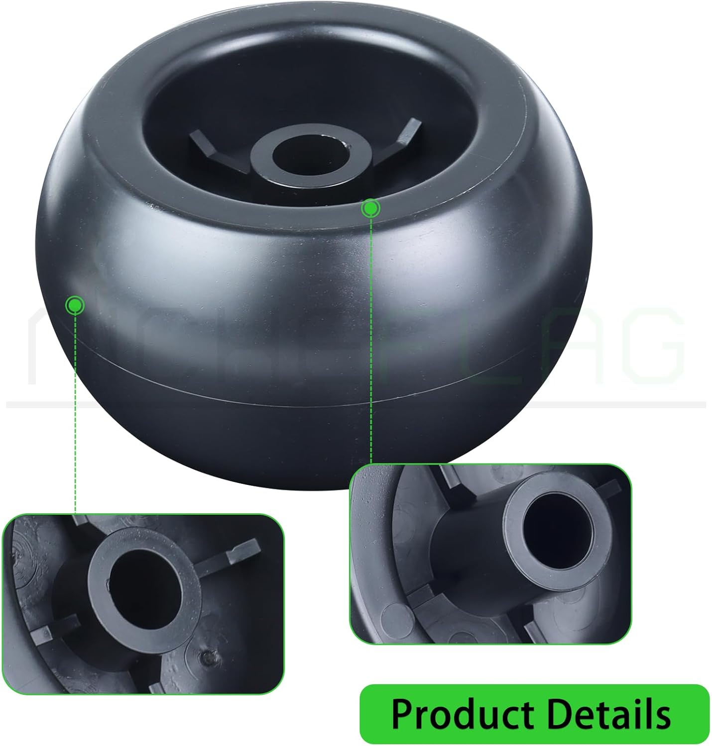 6 Pack 116-9981 anti-scalp roller kit Replaces 1-603299, 68-2730, 103-3168, 103-4051, 103-5364, 103-7263, 103-7363, 109-2098, 109-9011 for eXmark Z Master, Lazer Z X Series 60 Decks