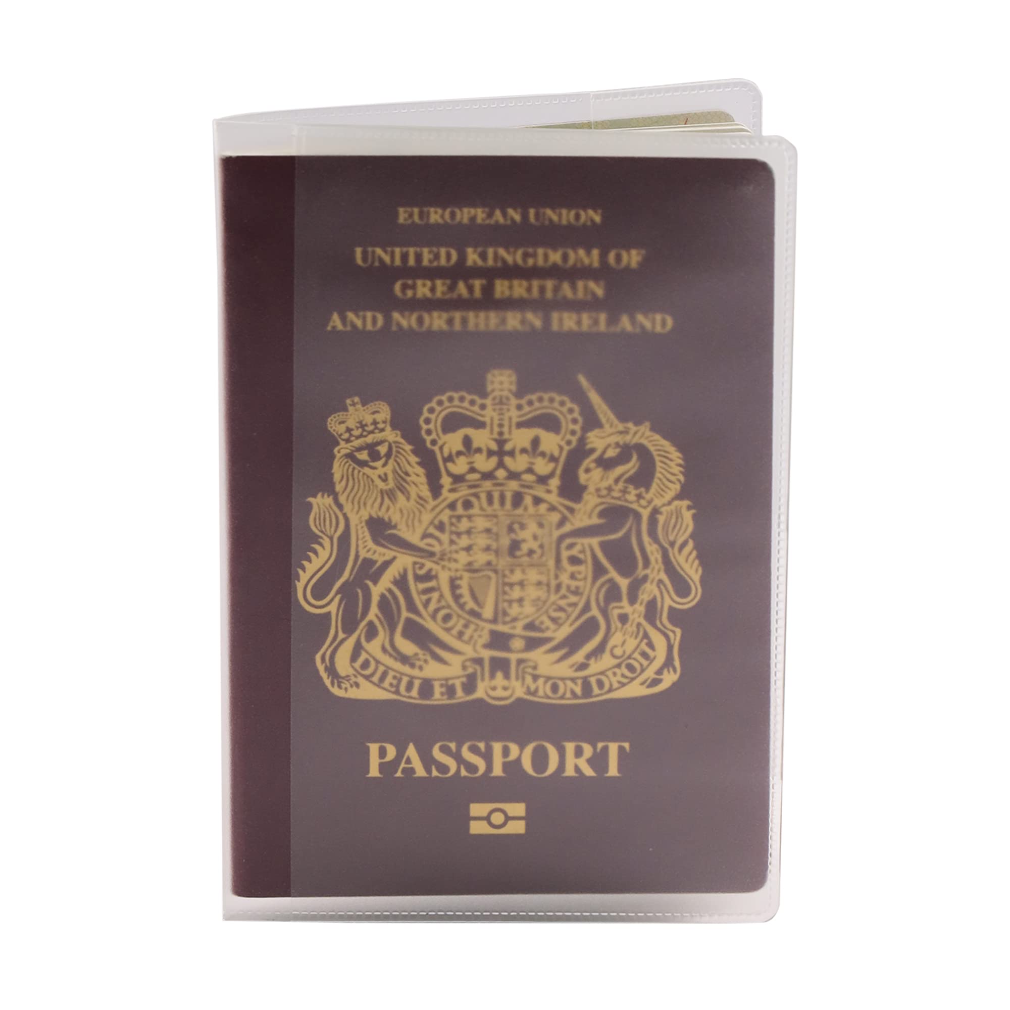 D.A.Y. Republic Transparent Passport Covers, Protect from Scratches, Bending and Spills, Perfect for Passports and Tickets (1 Pack)