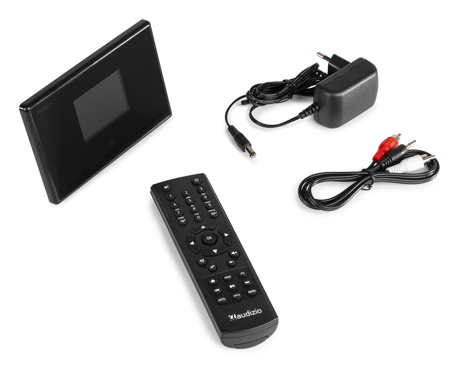 Audizio Turin Tuner Radio Internet WiFi avec Sortie BT sans Fil - Adaptateur Hi-FI pour Écouter la Radio sur Enceintes ou Casque BT - Radio Internet Maison Compacte