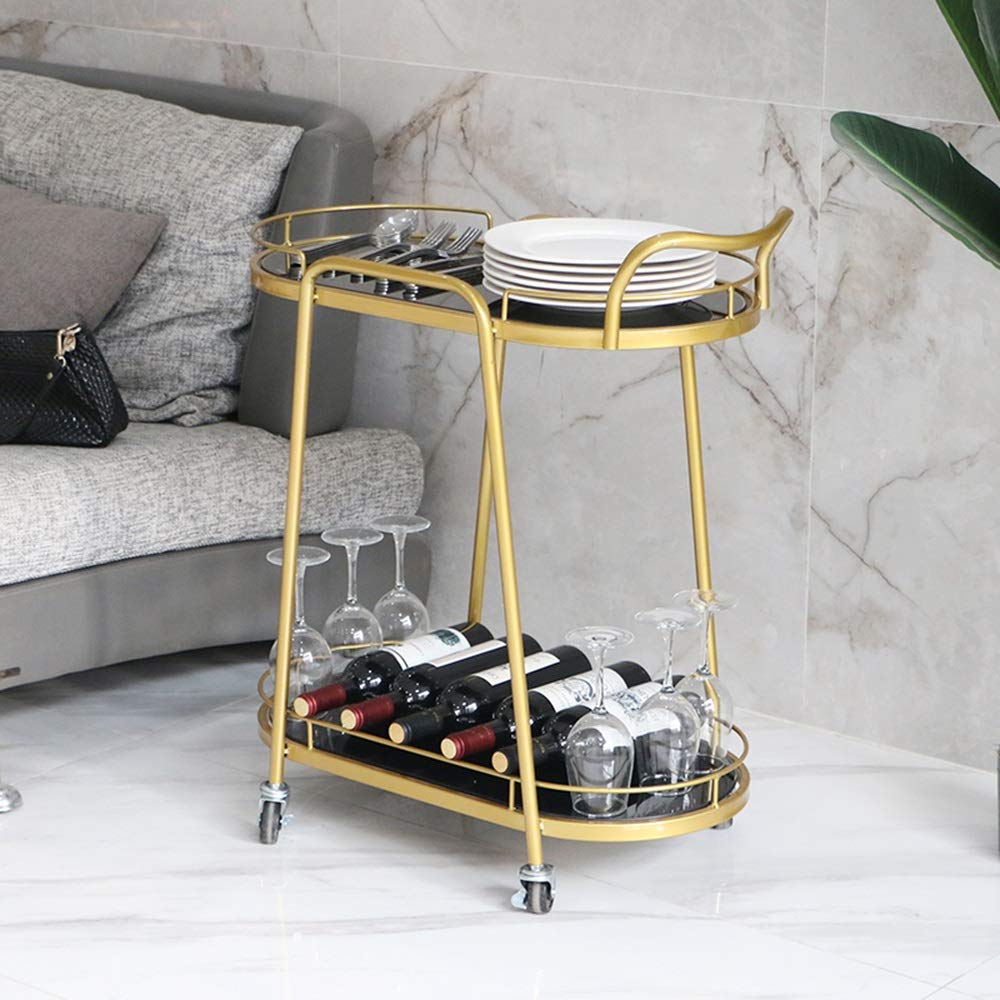 d Chariot de salle à manger en métal pour cuisine, service de bar, chariot de service Beau Salon Utili Cart – Slish & Versatile Home nizer