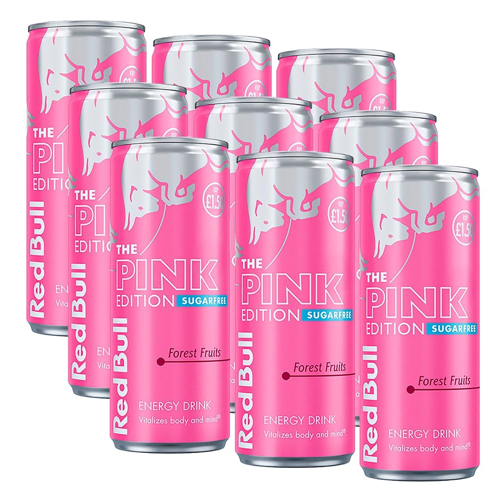Red Bull Sugar Free Pink Edition Energy Drink with Forest Fruits Flavor, 250ml - Energize with Zero Sugar (9)