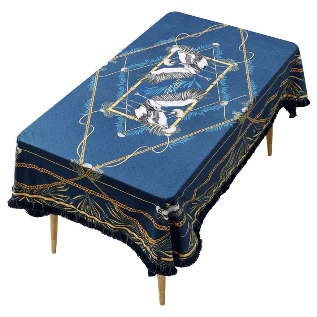 Nappe américaine en tissu de couverture de table basse rectangulaire salon