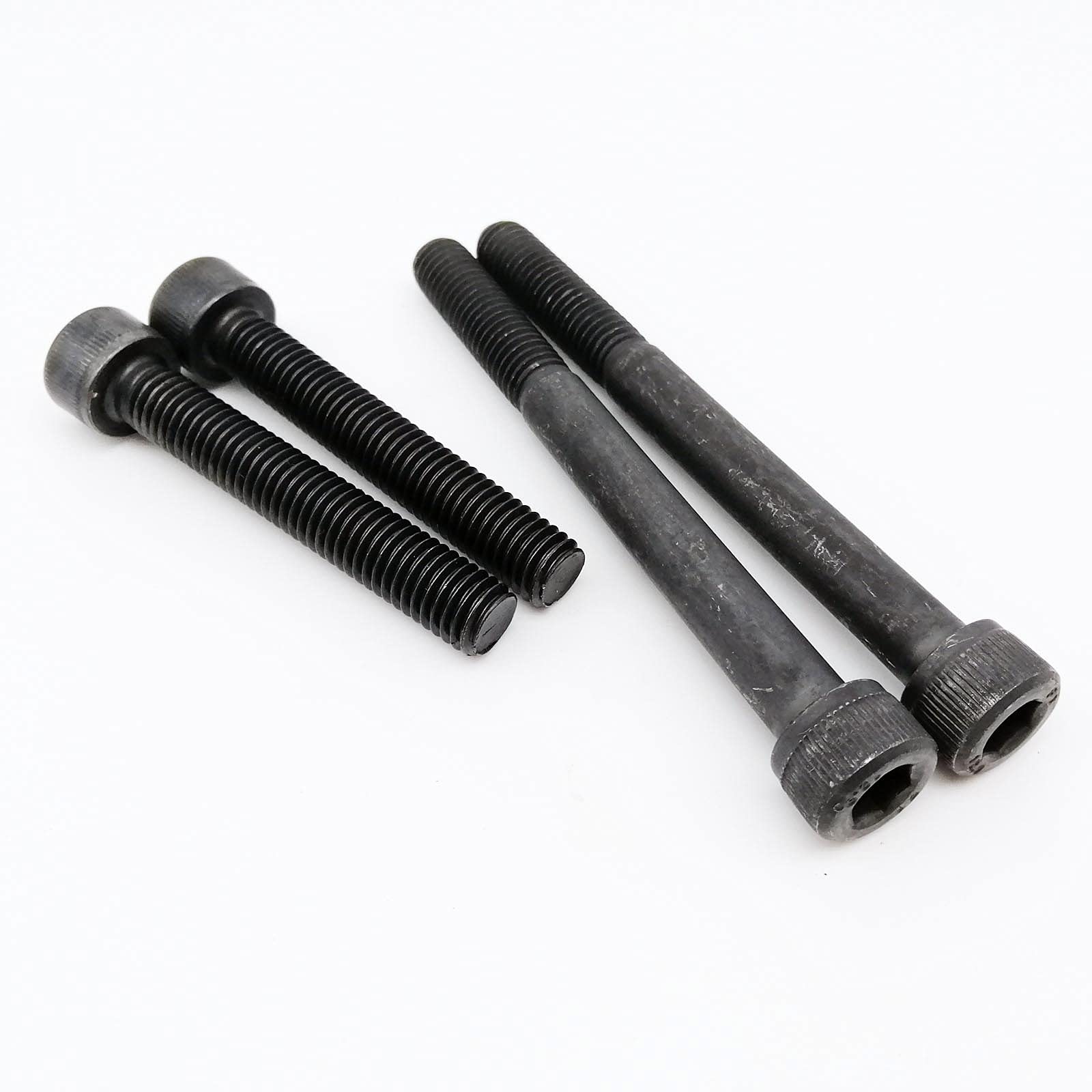 Tornillo Tornillo 5/10/50 Uds M1.6 M2 M2.5 M3 M4 M5 M6 M8 grado negro 12,9 acero hexagonal tapa de enchufe hexagonal tornillo de cabeza Allen longitud 2-80mm tornillo de madera insertos roscados
