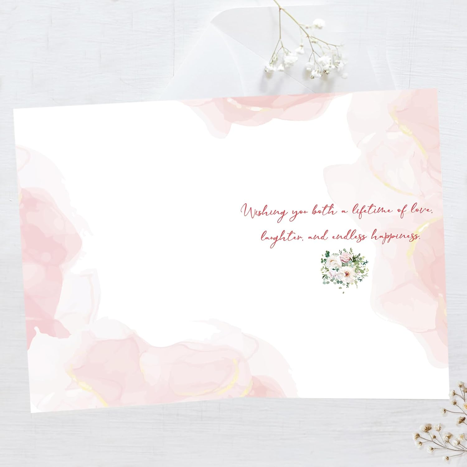 Wedding Card for Niece and Nephew-in-law| Congratulations Wedding Cards for Bride and Groom| Bridal Shower Gifts for Couple Him Her image 2 of 6 B0FF9K79SS