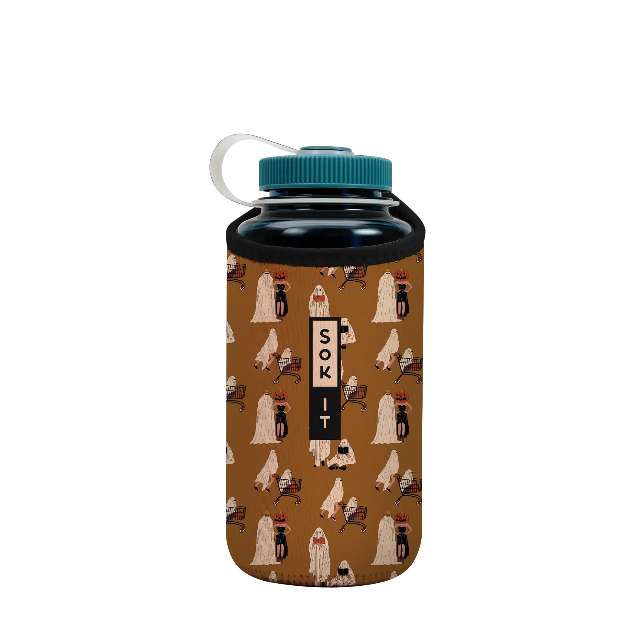 Sok It BotlSok Water Bottle Sleeve Insulated Neoprene Cover (Material Ghoul, Fits 32oz Nalgene) — image 1