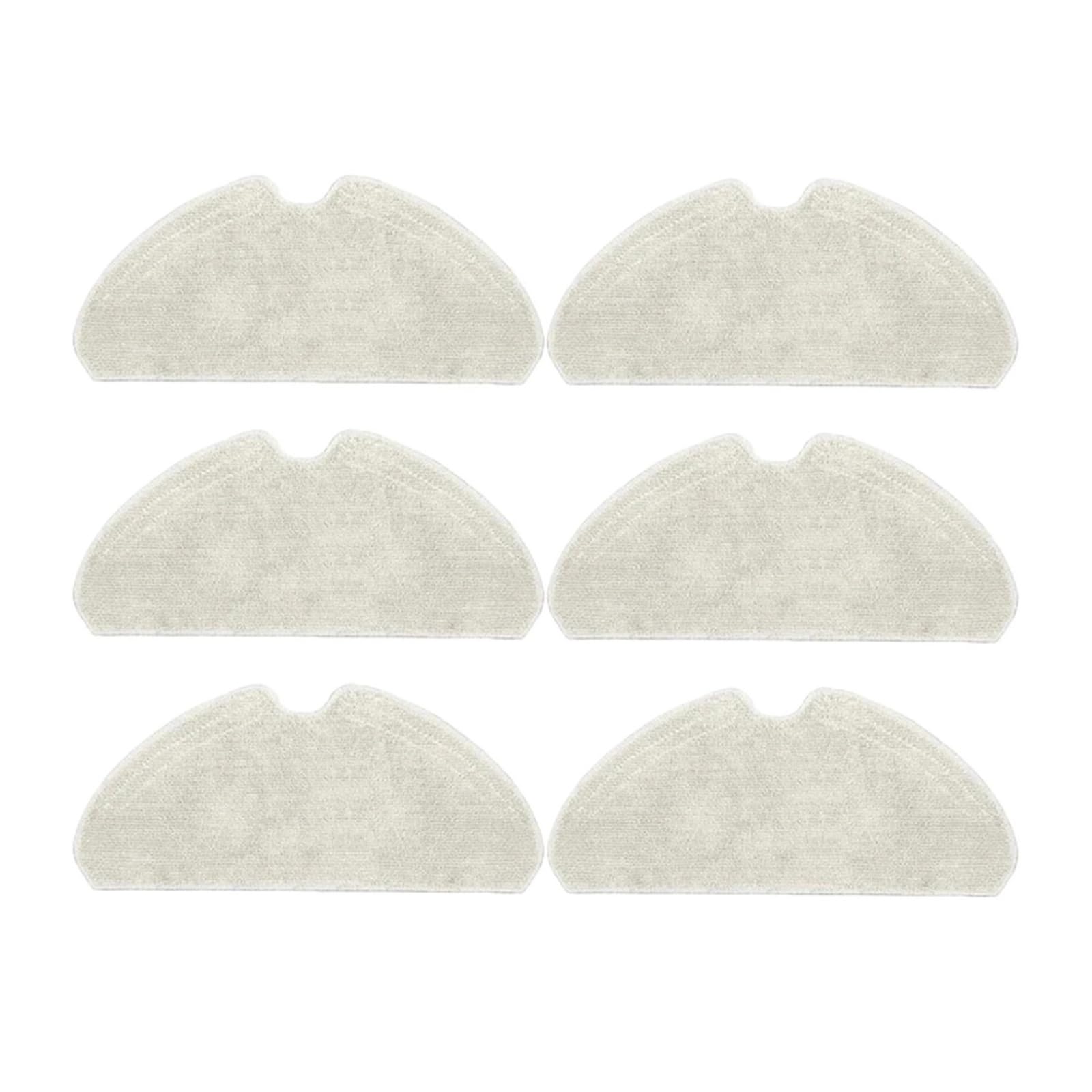 VIXWDRUTY Compatible For Xiaomi，Compatible For Dreame，D10s/D10s Pro Robotic Vacuum Cleaner Mop Pads Rags Spare Parts Accessories(6pcs)