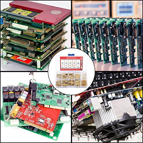 330 Stk M2 Messing Männlich Weiblich Hex Schrauben Nuss Sortiment Kit, PCB Board/Platinen Sechskant Gewindemutter Abstandsbolzen Abstandshalter Spacers Standoffs
