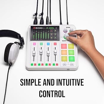 Amazon.com: Rode RODECaster Duo (White) Integrated Audio