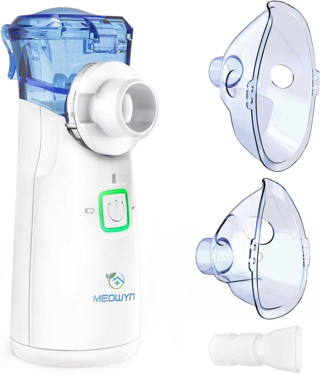Meowyn Nebuliser Machine for Adults & Kids, USB-C Rechargeable Nebuliser with Portable Design, Easy to Use & Clean, Silent, Efficient Atomization for Home and Travel Use