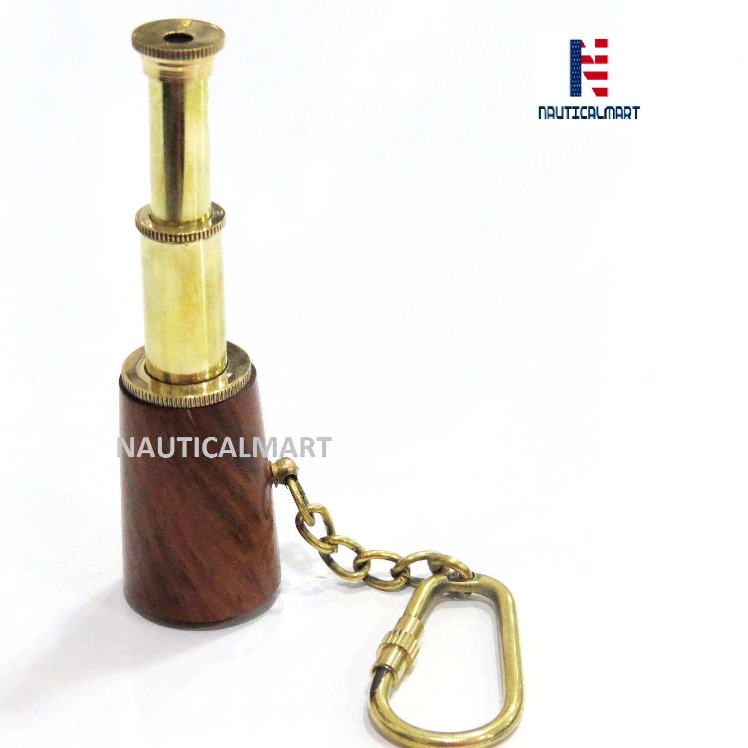 Brass Telescope Key Chain 3