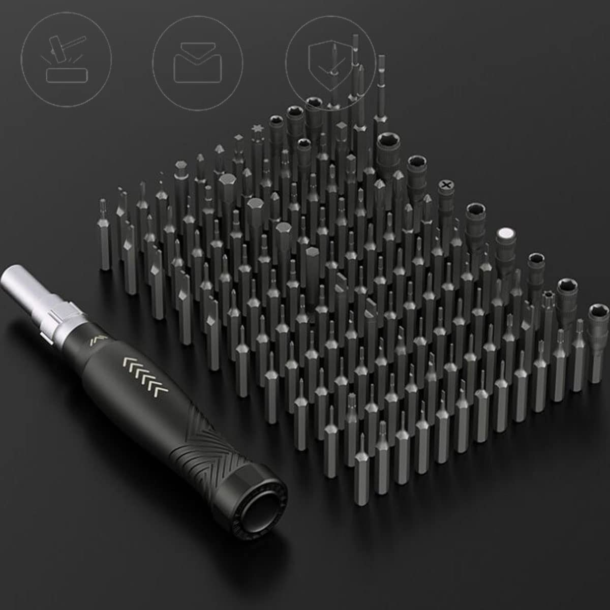 Juego De Destornilladores Pequeños, Juego De Destornilladores De Precisión Mini con Estuche, Kit De Herramientas Domésticas 145 En 1 para Reparación De Computadoras, Relojes, Anteojos