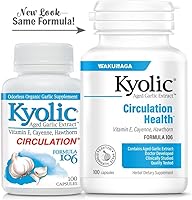 Vista 5 de Kyolic Extracto de ajo envejecido Fórmula 106, Salud de la circulación*, 100 cápsulas.