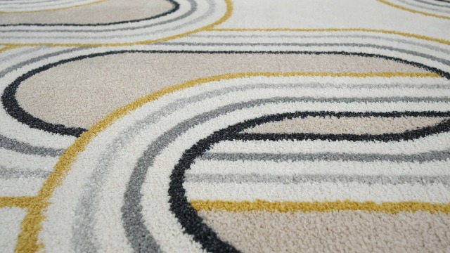 Tapete Decorativo Abani Geométrico Beige 4'x6' miniatura 7