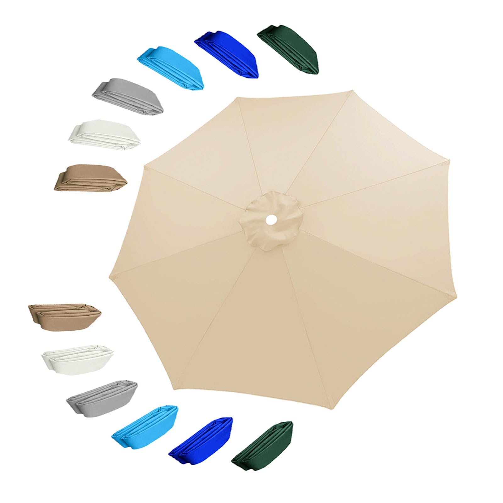 11.5 ft Patio Umbrella Replacement Canopy 8 Ribs Outdoor Umbrella Replacement Cover Yard Table Umbrella Top Cover : Patio, Lawn & Garden