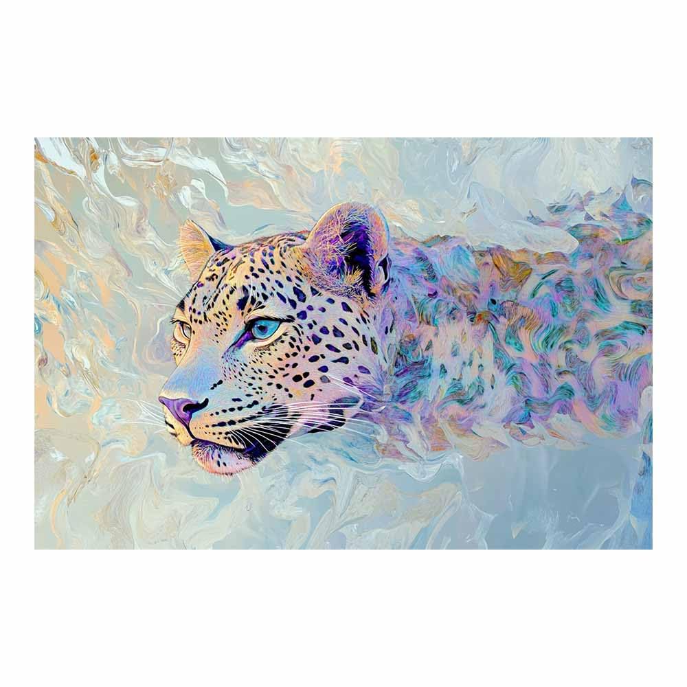 JOSUE Animal Canvas Wall Art Cool Poster Wall Artworks Pictures for Living Room Bedroom Home Office Decoration(Purple 104)-50x70cm Unframed