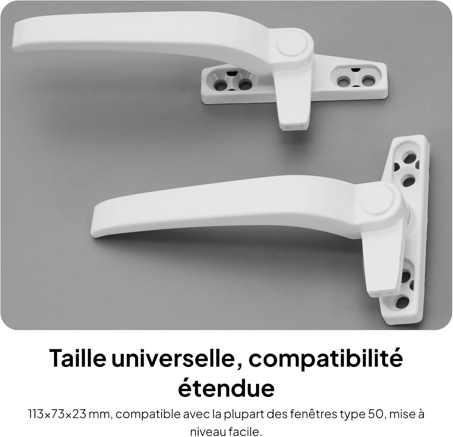 Colcolo 12 Pièces Poignées de Fenêtre Universelles Poignée de Verrouillage à Droite/Gauche