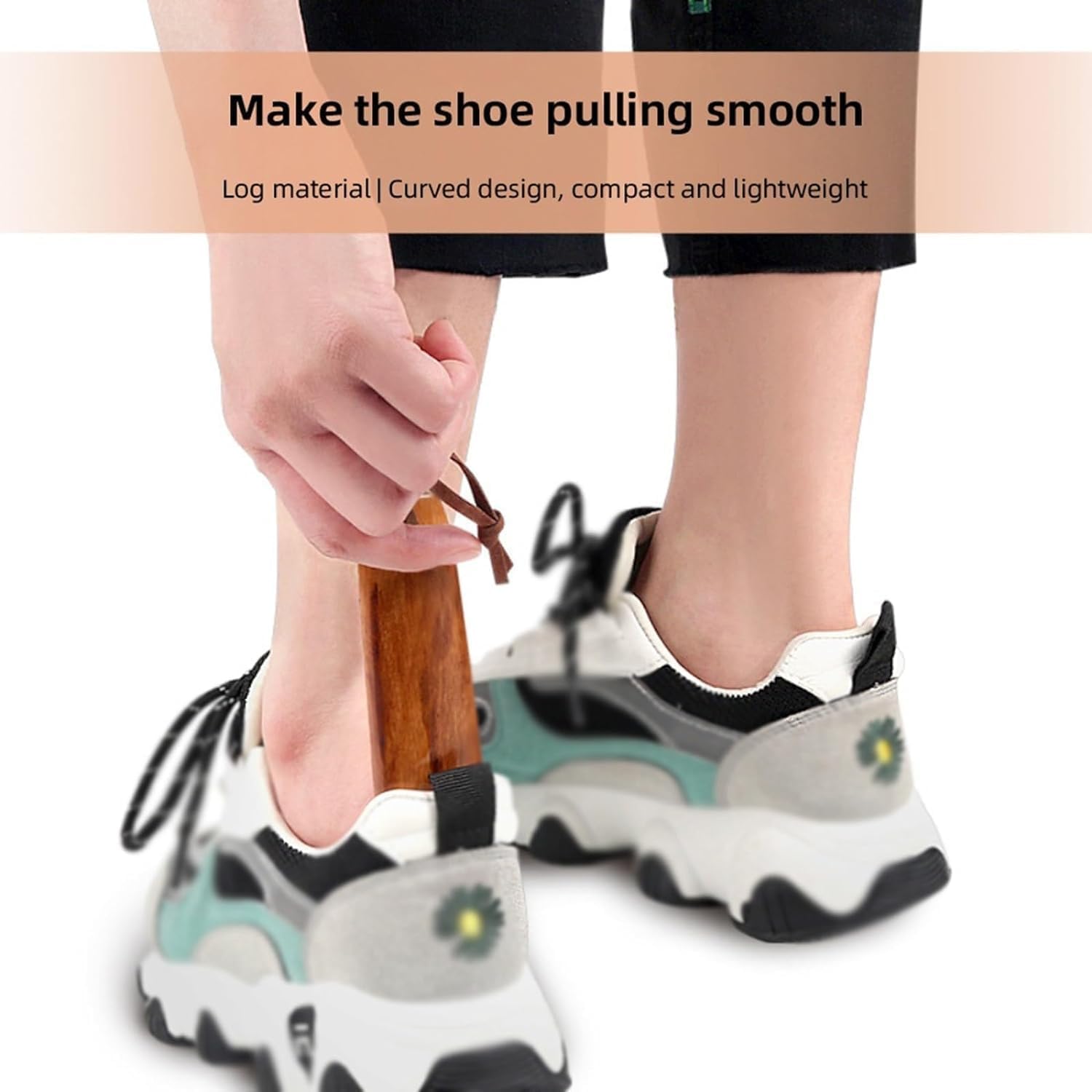 Polearm Schuhlöffel, Geschenk Geschenk Schuhlöffel 54cm Holz Schuh Helfer Werkzeug Schuhlöffel Für Frauen Männer Kinder