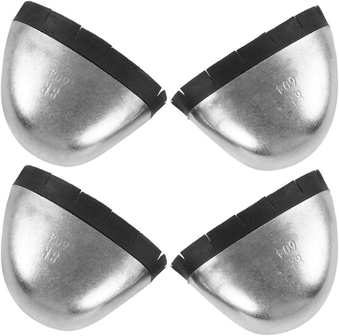 VALICLUD 2 Pairs Metal Toe Caps for Work Shoes Wear-Resistant Protective Cover, Safety Footwear Toe Cap Meets Standard Compliance, Suitable for Construction Sites and Warehouses