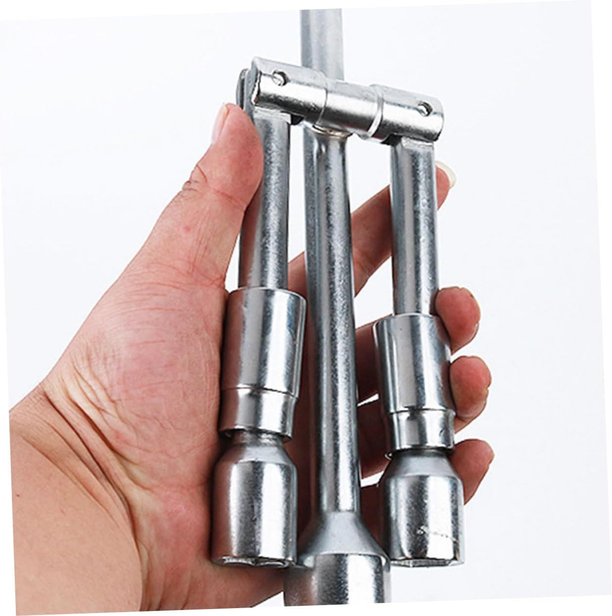 4-way Lug Nut Wrench for Car Tire Repair Compact Folding Wrench Comfort Grip for Easy Handling