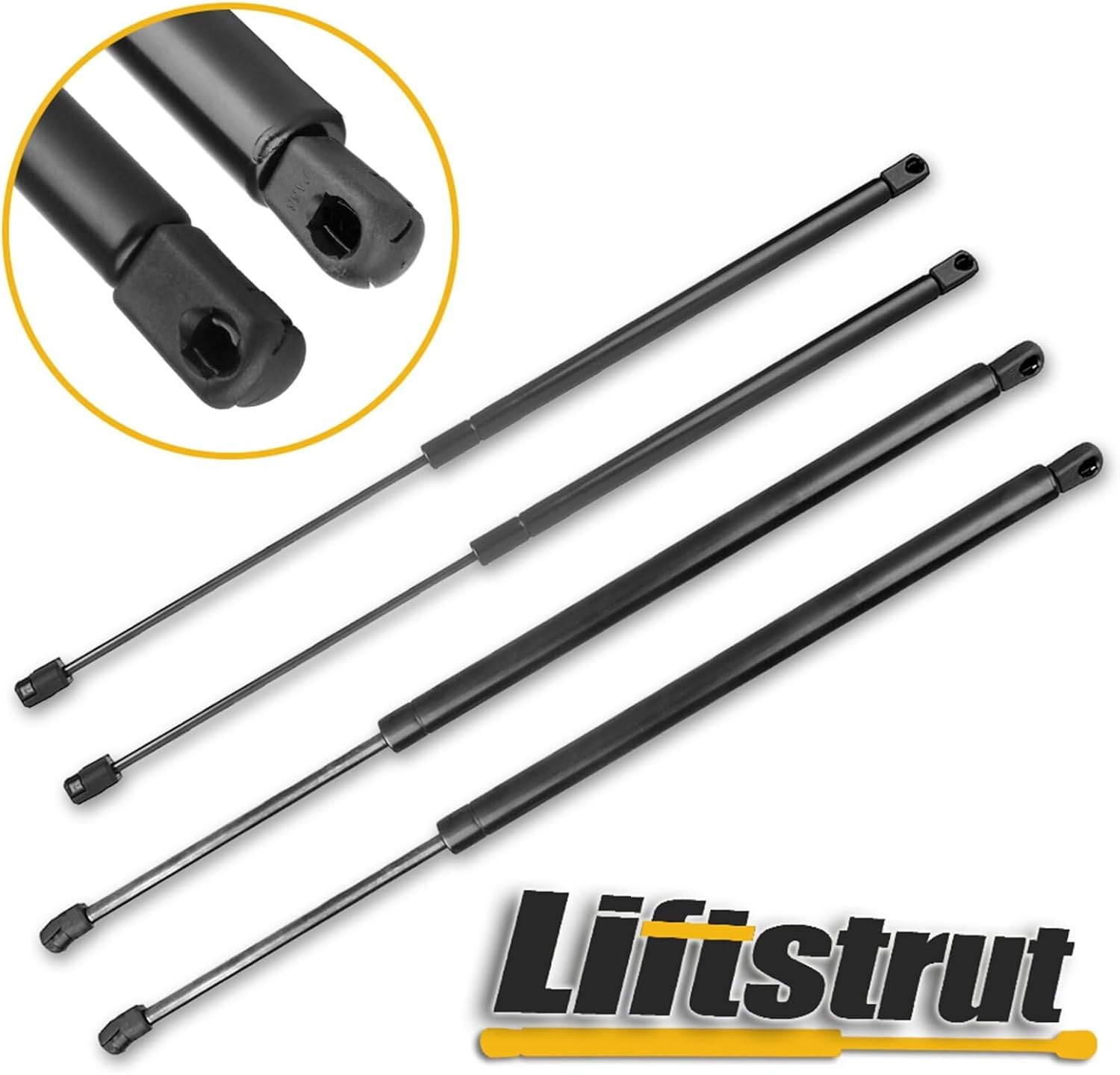 SCITOO 4574 Lift Supports Fit for Chevrolet Trailblazer 2006-2008,for Chevrolet Trailblazer EXT 2002-2006,for GMC Envoy 2005-2006 Rear Left and Right Liftgate+Window Glass Shock Struts 4pcs