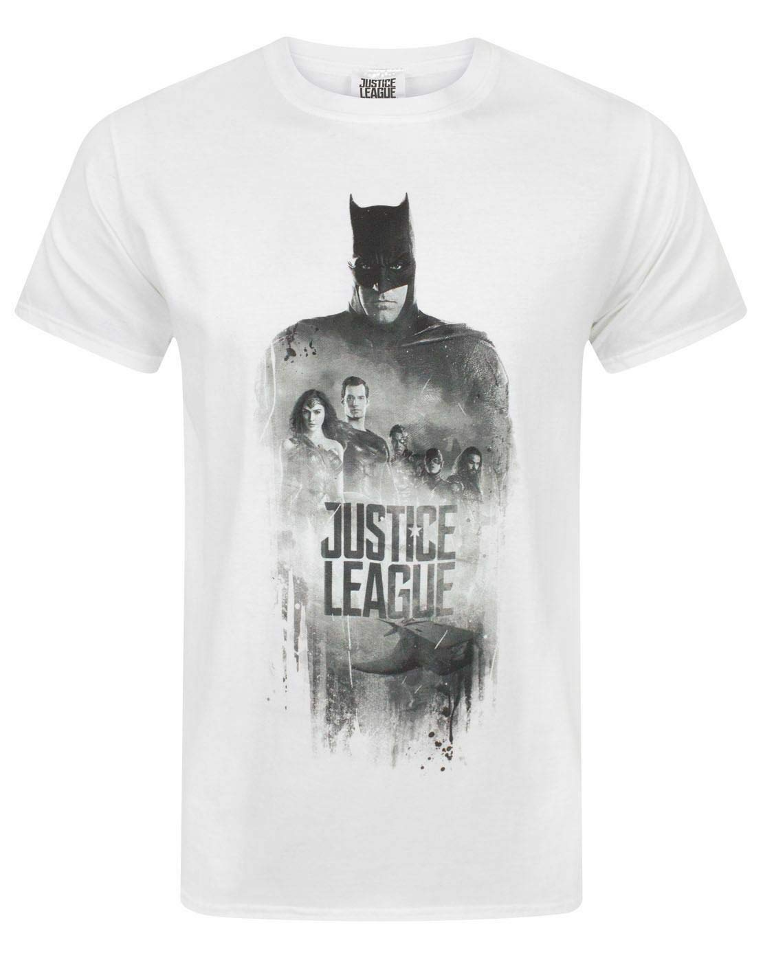 B&Q -  Dc Comics Mens White Justice League Short Sleeved T-Shirt (Xx-Large)