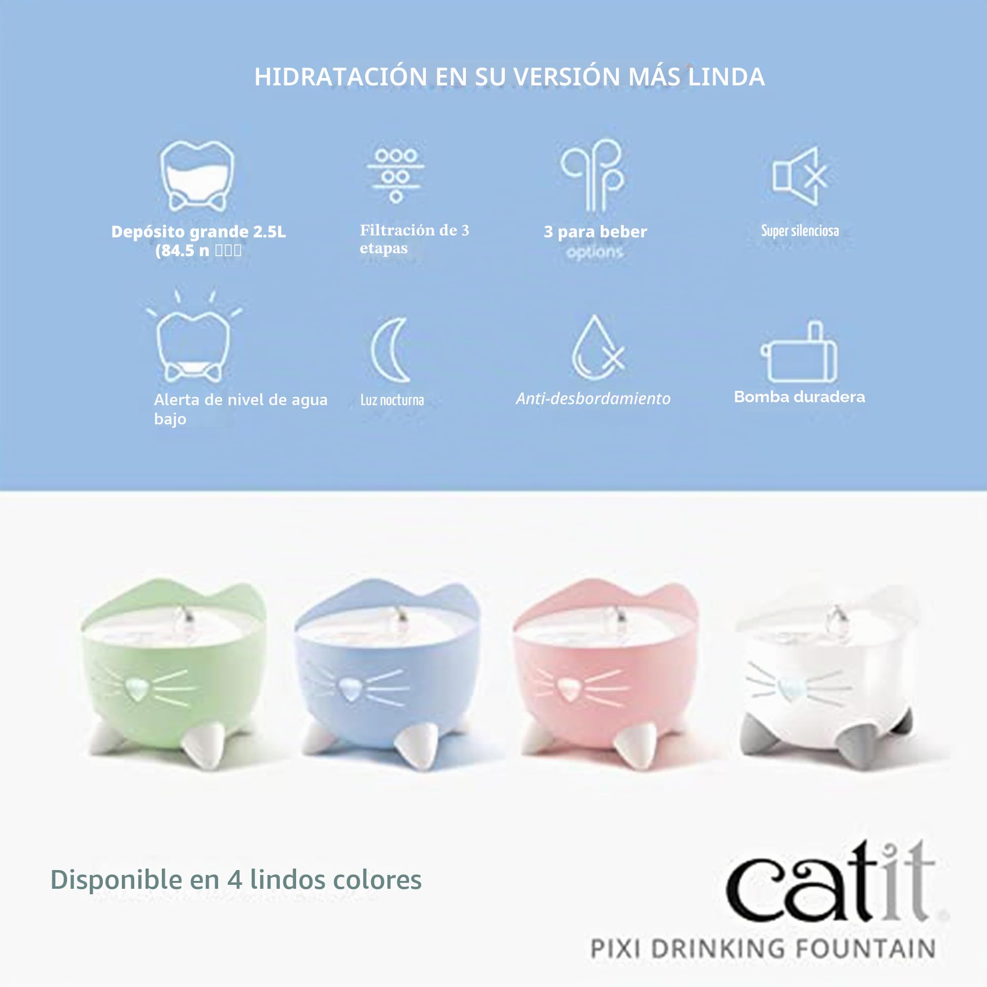 Bebedero fuente para gatos