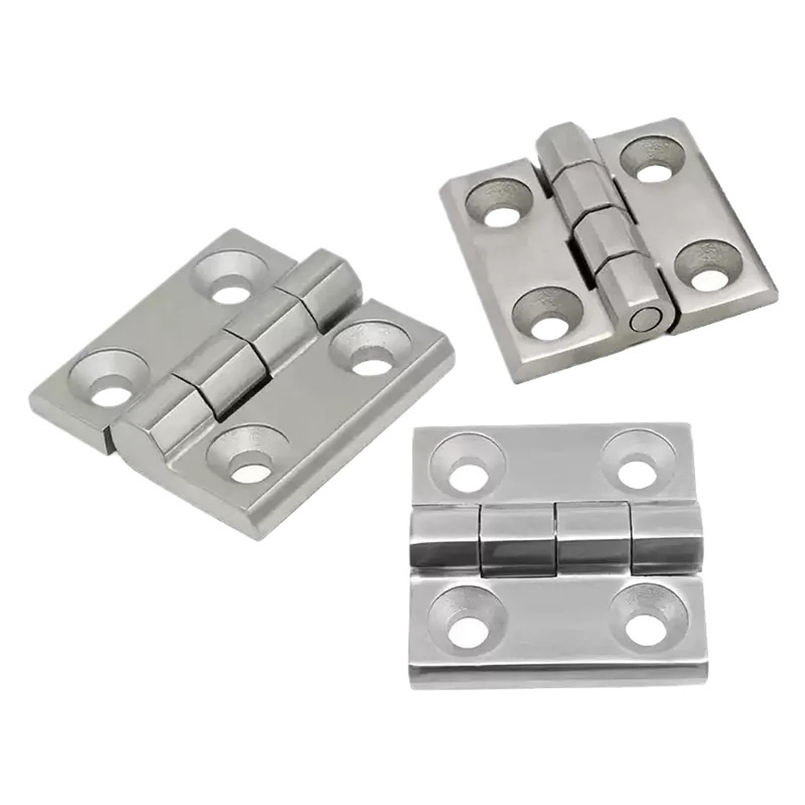 Kdhcvkz 50X50x6mm 1Pcs 304 Stainless Steel Thick Hinge Cabinet Door Hinge(50X50x6mm)