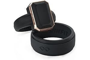 Rinfit Silicone Couples Rings: Premium Wedding Bands with Patented Infinity Design