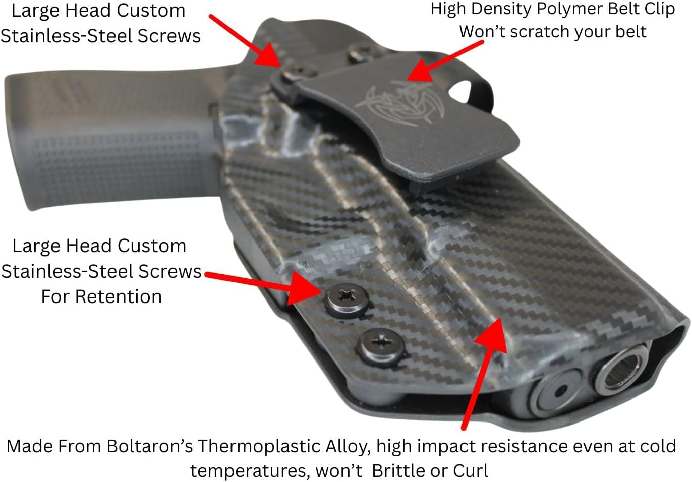 Springfield Hellcat with Viridian E Series Laser Sights (Green) Tactical Holster Optics Ready, Right Hand