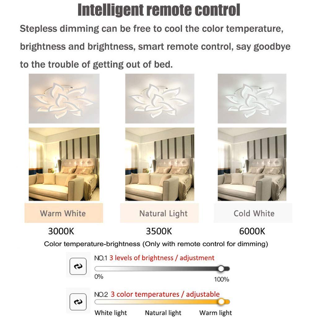 Plafonnier Salon Lampe De Salon Lampe Plafond Moderne Dimmable LED ...