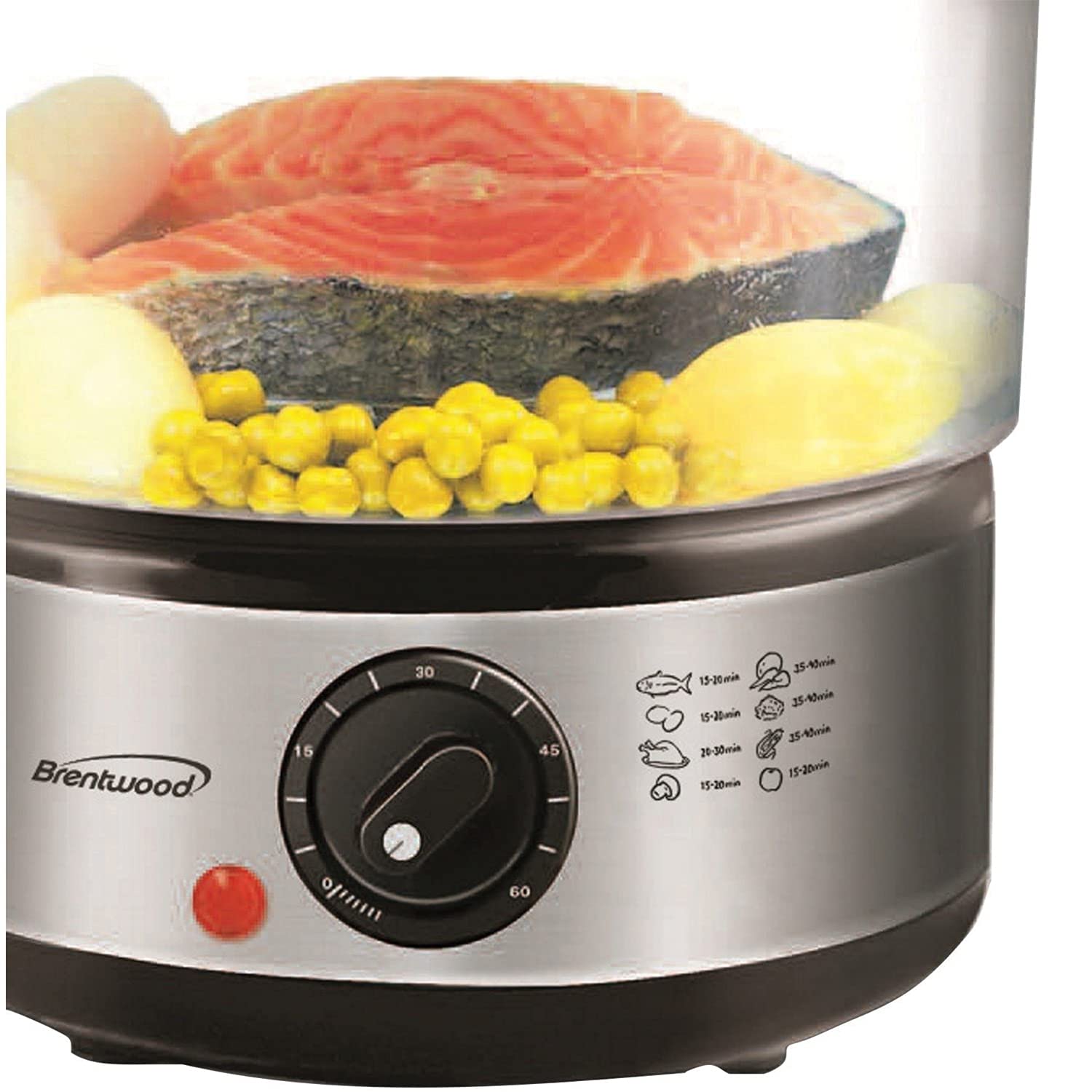 Amazon | 2 TIER FOOD STMR BLK | Brentwood | スチームクッカー