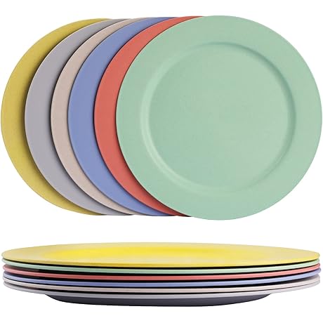 greenandlife Microwave Safe Wheat Straw Plates