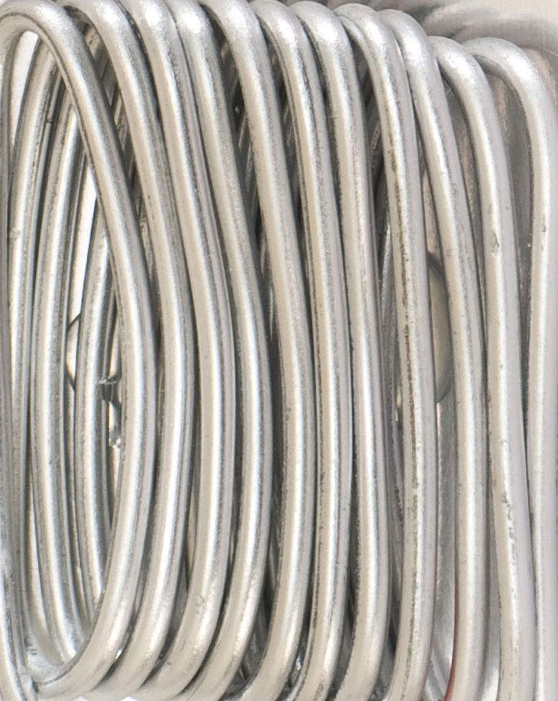 folia 79660 Aluminium Wire Craft Wire in Silver, 2 mm x 5 m, Particularly Easy to Mould, for Crafts and Decoration