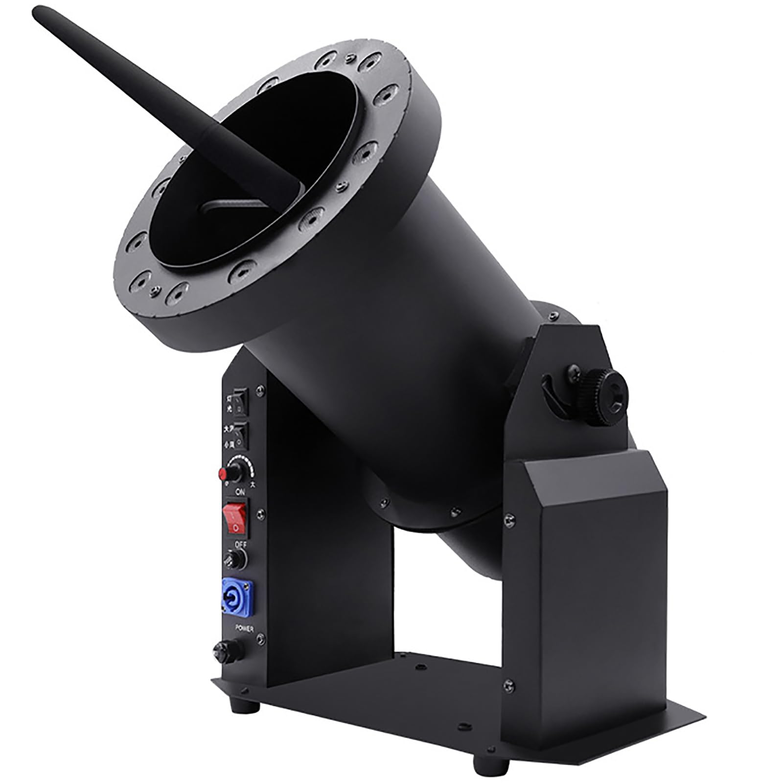 FAXIOAWA Máquina de Nieve Mejorada de 2000 W con 12 Luces LED RGB, producción de Escenario de Grado Profesional, Navidad, Halloween, Fiestas, Bodas y escenarios de DJ