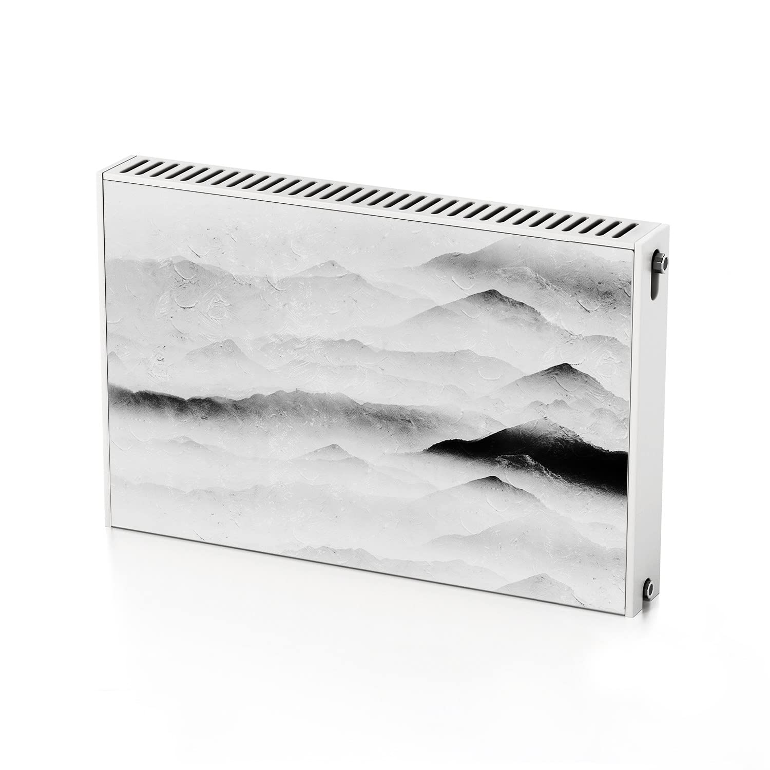 Tapis magnétique de radiateur contour des montagnes pour salon moderne