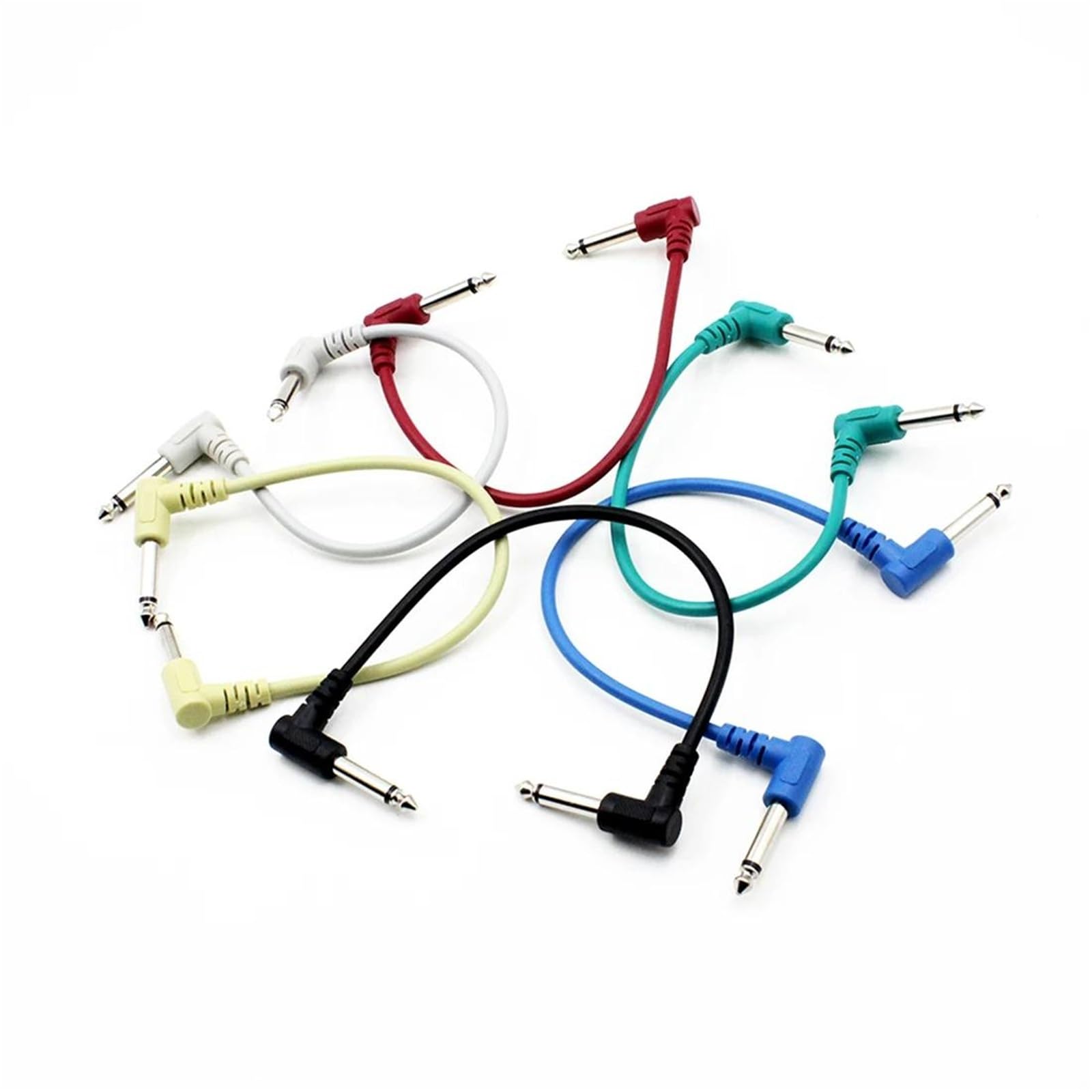 Kabel audio do gitary 6 szt kabli z efektami gitarowymi Akcesoria do instrumentów muzycznych