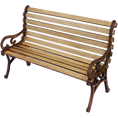 コバアニ模型工房 1/12 公園のベンチ 木製組立キット WF-010