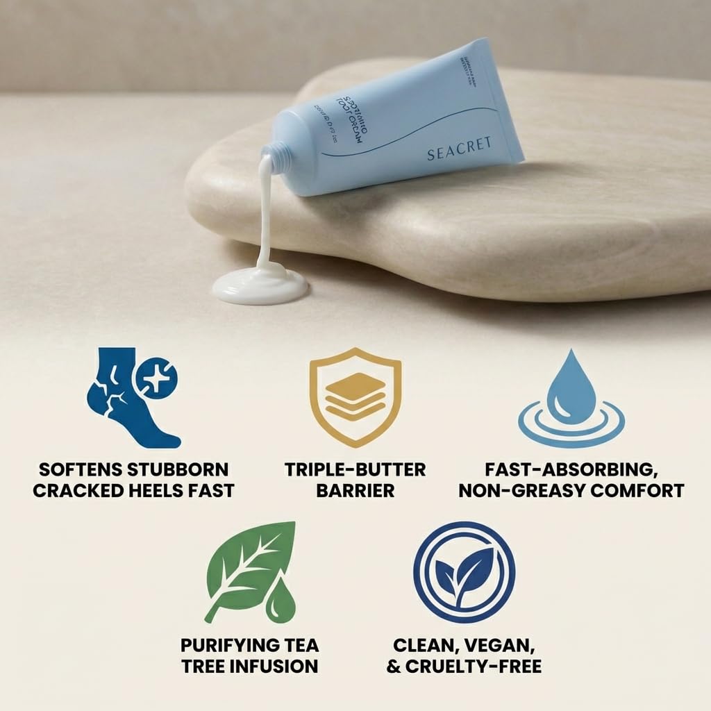 Amazon.co.jp: SEACRET フットクリーム Soothing Foot Cream 死海 天然