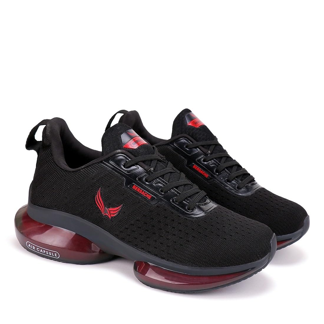 BERSACHE Premium Running Shoes for Men (Black) - Image 1