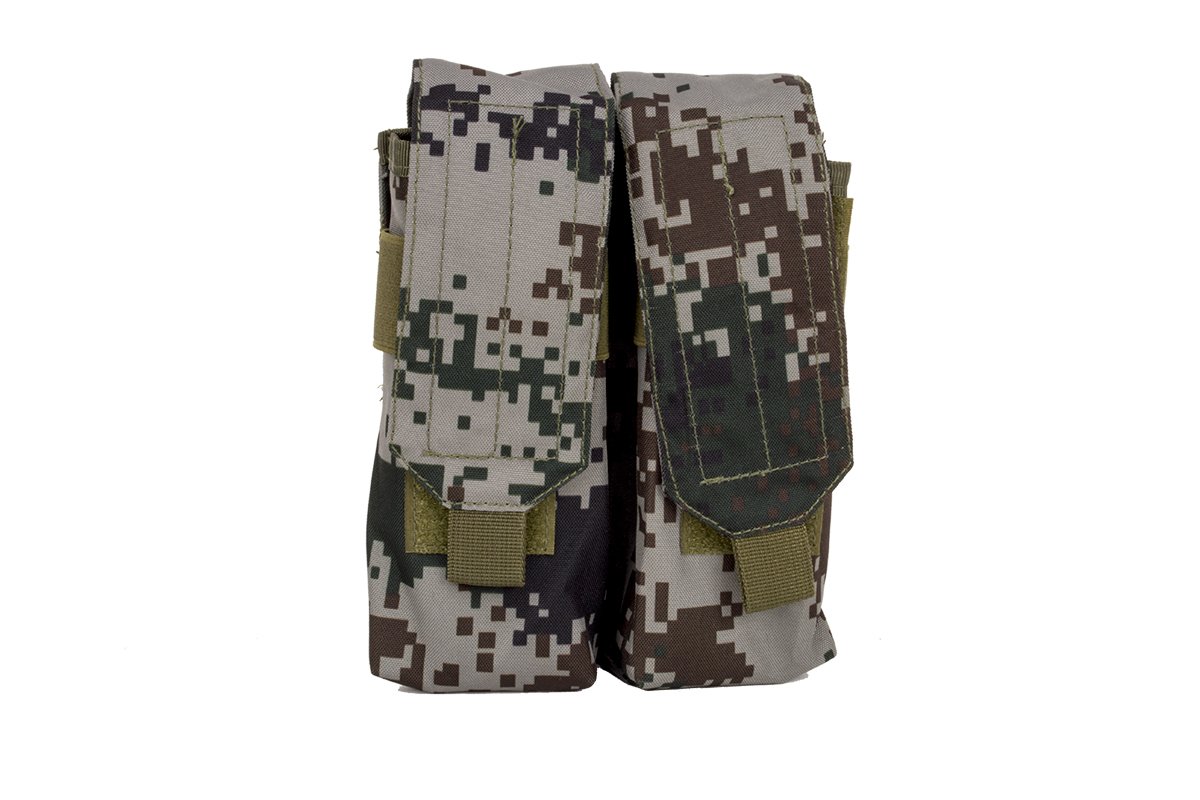 Jagun TacticalAirsoft MOLLE Double Magazine Pouch (PLA Type 07)