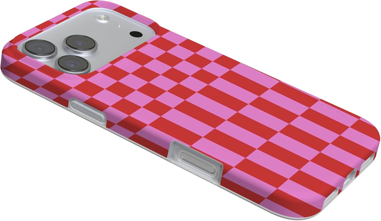 Casely iPhone 17 Pro Case | Vibe Check | Pink Checkerboard | Compatible with MagSafe | Classic Ultra Slim Design