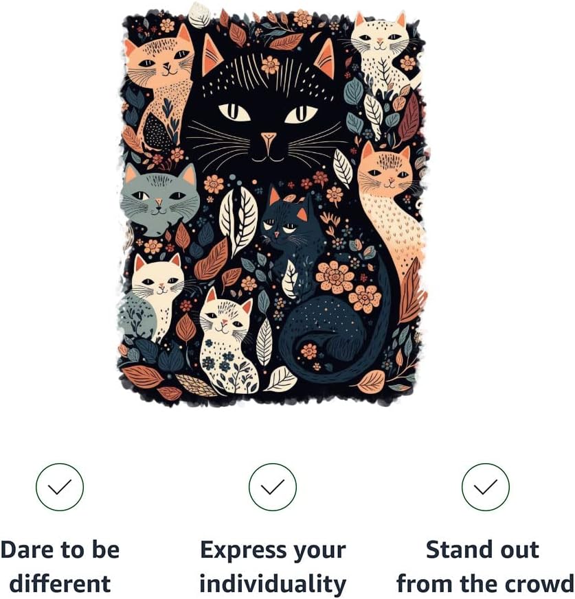 Kitties Art Kids' Baseball T-Shirt - Beautiful 3/4 Sleeve T-Shirt - Animal Art Baseball Tee