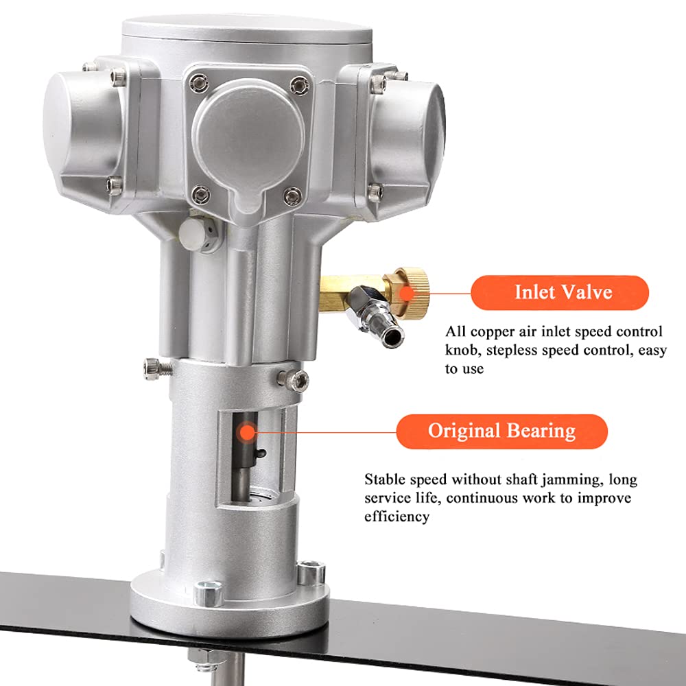 MXBAOHENG 50 Gallons Industrial Pneumatic Bracket Mixer Tank