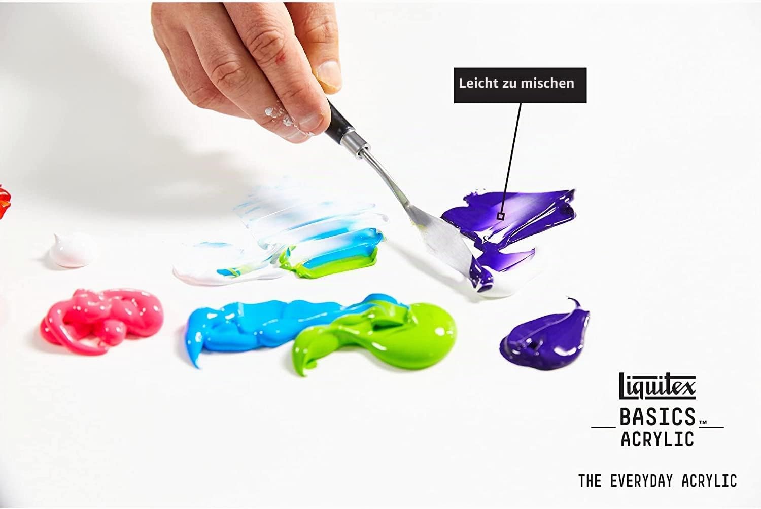 Liquitex 3699328 Basics Studio Acrylfarbe, 24 Farben in 22ml Tuben aus hochwertige und beständige Pigmente, sehr deckende Farben, ausgezeichnete Lichtbeständigkeit, wasserfest
