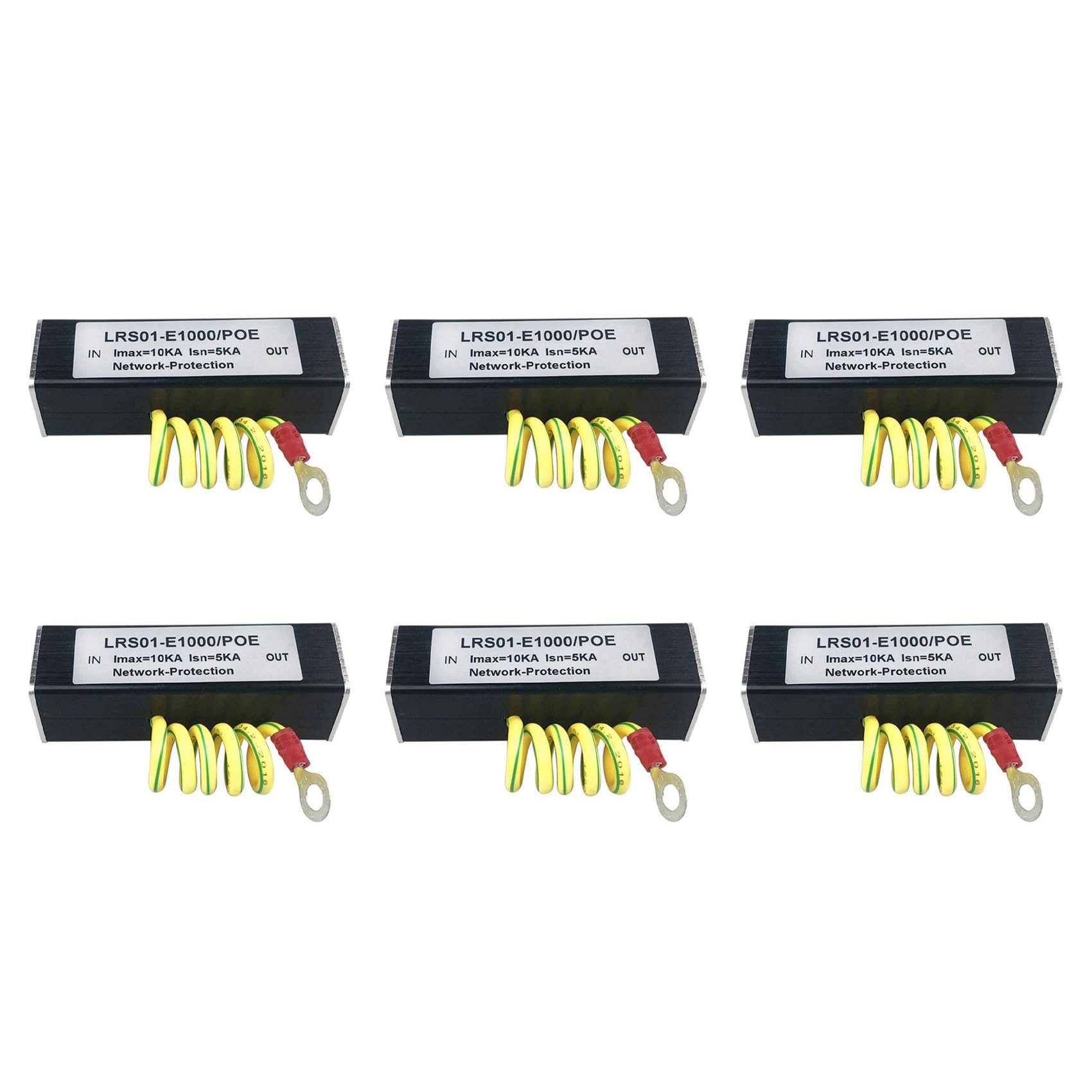 6 x 100/1000 m POE IP Kamera Netzwerk PoE Schalter RJ45 und POE SPD 1000M