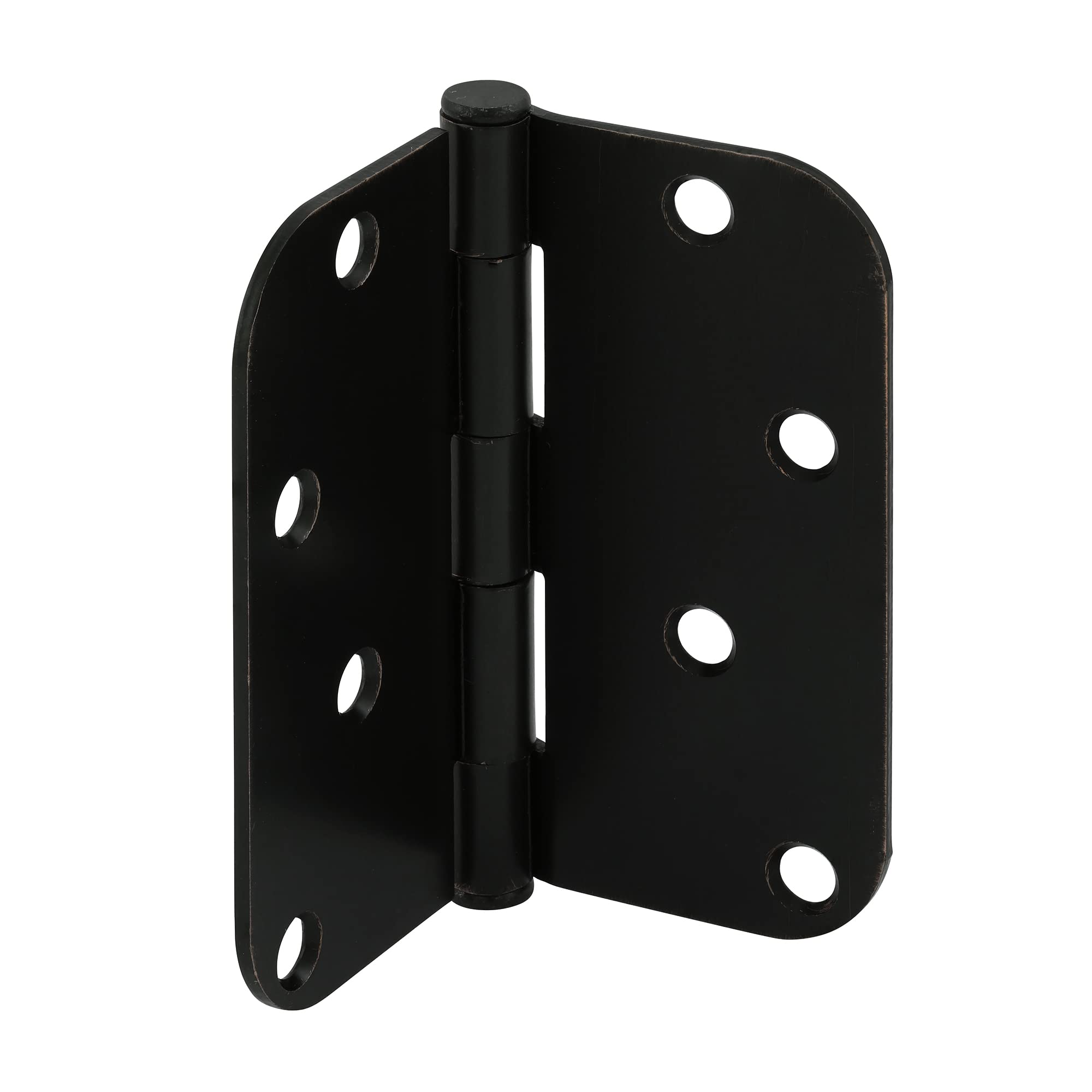 Charnière de porte 10,2x10,2 cm pivot lisse noir mat avec vis Lot de 3