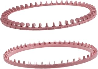 POPETPOP 1 Juego máquina de tejer a mano parte de la máquina de tejer Reemplazo de aguja de la máquina de tejer accesorios para telar suministro de costura el plastico rosa