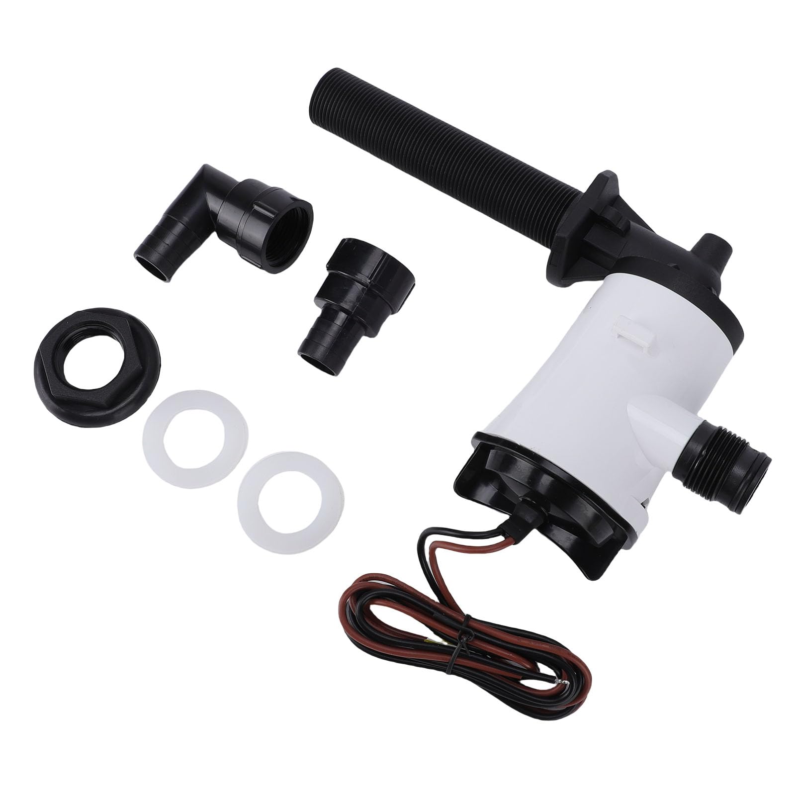 Pompa di Sentina Sommergibile 800 GPH, 4.0A DC Water Pump per | Pompa di sentina sommergibile per barche, pompa aeratore per pozzo del vivo ad alta capacità, uso con acqua dolce e salata,