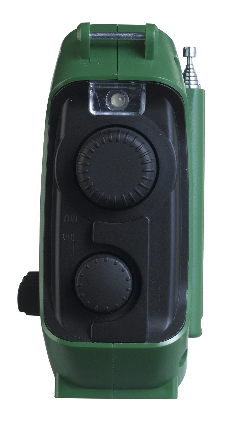 Kaito Ka500 IP Voyager Solar / Dynamo Radio AM/FM/SW NOAA previsioni meteo con allarme e caricatore per cellulare, verde